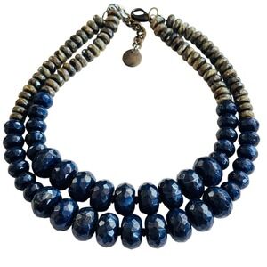 Pono Italy signed Lucite necklace Collar Beaded Statement Designer High end rare